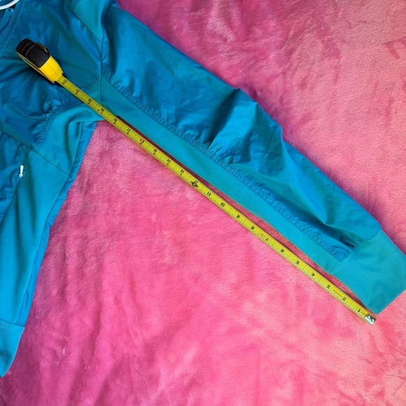 Adidas Windbreaker Zip Up Blue White Detail - Picture 6 of 8